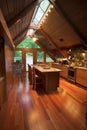 Cabin Kitchen-Vertical Royalty Free Stock Photo