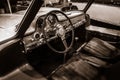 Cabin of the Mercedes-Benz 300 SL W198. Royalty Free Stock Photo