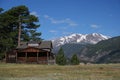 Cabin In Mountains Royalty Free Stock Photo