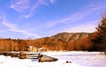 Cabin in the mountains Royalty Free Stock Photo