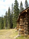 Cabin in Rocky Mountains Royalty Free Stock Photo