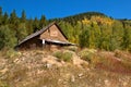 Cabin in the Rocky`s Royalty Free Stock Photo