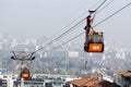 Cabin ski lift saving