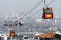 Cabin ski lift saving Royalty Free Stock Photo