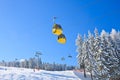 Cabin ski lift. Ski resort Schladming . Austria