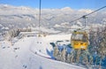 Cabin ski lift. Ski resort Schladming . Austria