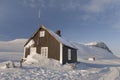 Cabin of wood in the middle of a paradise frozen - 2