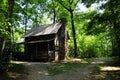 Cabin in the Woods Royalty Free Stock Photo