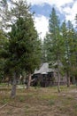 Cabin in woods Royalty Free Stock Photo