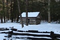 Snowy Cabin in Country Royalty Free Stock Photo