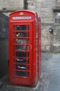 Cabine telephone in edimburgh red cabine