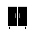 Cabinet black glyph icon