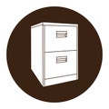 Cabinet cupboard icon