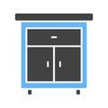 Cabinet Drawer Icon Image.