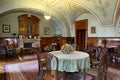 Cabinet inside castle of Lubomirski in Lancut. Poland