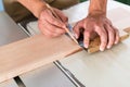 Cabinet maker marking board for cutting