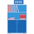 Cabinet vector open file office drawer icon