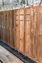 Cabinets inside prison barack at the former Nazi Germany Concentration Camp Gross-Rosen