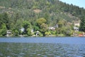 Cabins Along Langford Lake Royalty Free Stock Photo