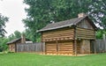 Cabins at Sycamore Shoals Royalty Free Stock Photo