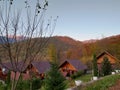 Cabins in the woods Royalty Free Stock Photo