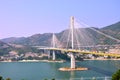Cable bridge in Hongkong Royalty Free Stock Photo
