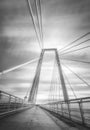 Cable Bridge in Umea, Sweden Royalty Free Stock Photo