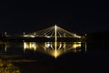 Cable Bridge in UmeÃÂ¥, Sweden Royalty Free Stock Photo