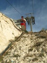 Red Cable Car at the Mitzpe Rosh Hanikra Israel