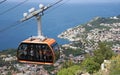 Cable car above Dubrovnik Croatia