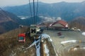 Cable car at Akechidaira ropeways in Japan travel