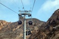 Cable car at the Badaling Great Wall, China Royalty Free Stock Photo