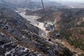 Cable car at the Badaling Great Wall, China