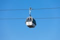 Cable car on blue sky background Royalty Free Stock Photo