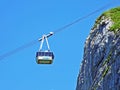 Cable car BrÃÂ¼lisau-Hoher Kasten or Luftseilbahn BrÃÂ¼lisau-Hoher Kasten Bergbahn