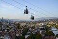 Cable car cabin from downtown Tbilisi to Narikala Fortress, Georgia