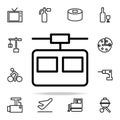 cable car cabin icon. web icons universal set for web and mobile Royalty Free Stock Photo