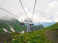 Cable car, cable car, cable car, mountain road Royalty Free Stock Photo