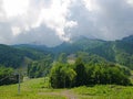 Cable car, cable car, cable car, mountain road Royalty Free Stock Photo