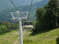 Cable car, cable car, cable car, mountain road Royalty Free Stock Photo