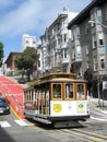 Cable car down the Powell street