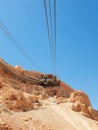 Cable car in fortress Masada, Royalty Free Stock Photo