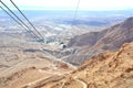 Cable car in fortress Masada, Israel