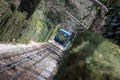 cable car funicular de tibidabo in barcelona spain Royalty Free Stock Photo