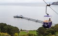 Cable car going up the Great Orme Royalty Free Stock Photo