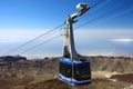 Cable-car going up to peak of Teide