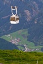 Cable car high in the mountains