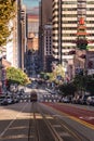 The cable car of hyde steets san-fransisco california