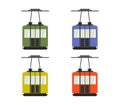 Cable car icon illustrated in vector on white background Royalty Free Stock Photo