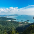 Cable Car in Langkawi island landscape, Malaysia
